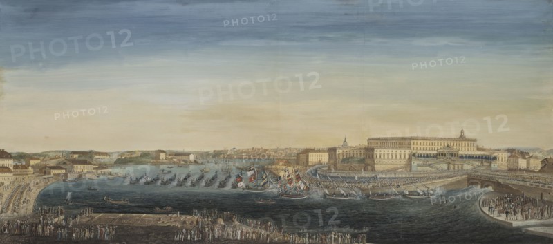 The Acclamation of King Carl XIV Johan of Sweden, 1818. Creator: Axel Fredrik Cederholm.