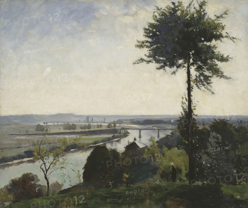 The Tree and the River III (The Seine at Bois-le-Roi), 1877. Creator: Carl Fredrik Hill.