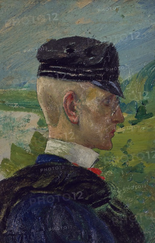 Portrait of a Boy. Study for Morning Prayers. Creator: Carl Larsson.