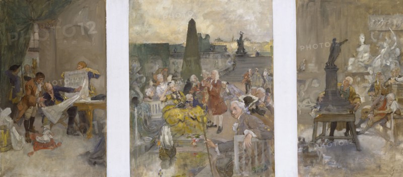 Revised Scheme for Decoration of the Walls in the Lower Hall, late 19th-early 20th century. Creator: Carl Larsson.