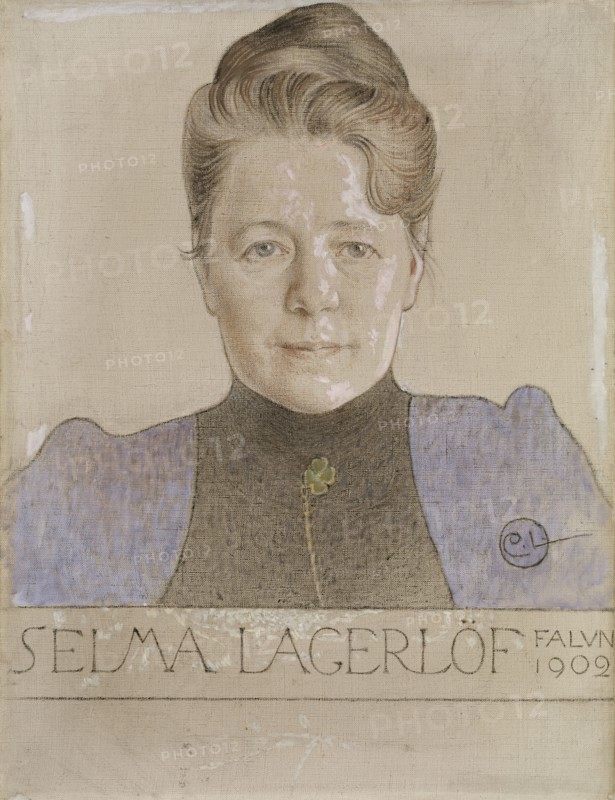 The Author Selma Lagerlöf, 1902. Creator: Carl Larsson.