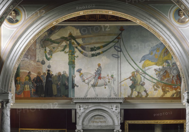 The Entry of King Gustav Vasa of Sweden into Stockholm, 1523, 1908. Creator: Carl Larsson.