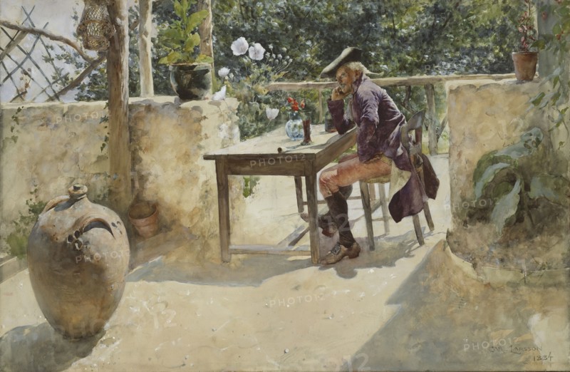 The Vine, 1884. Creator: Carl Larsson.