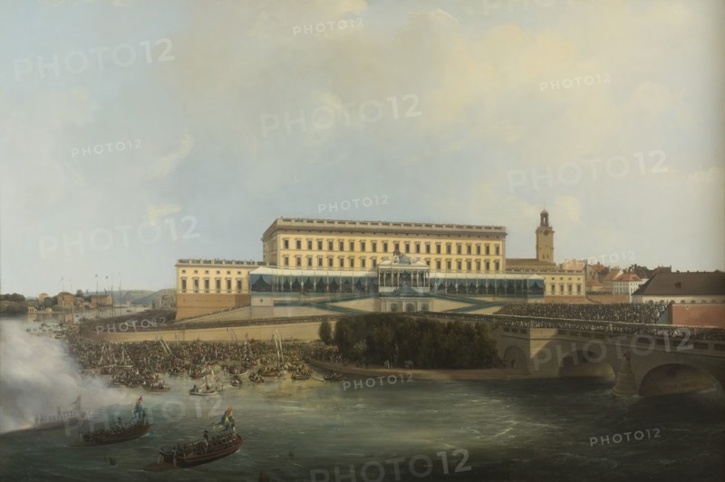 The Acclamation of King Carl XIV Johan of Sweden in 1818. Creator: Karl Stefan Bennet.