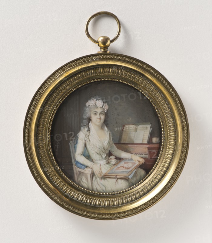 Portrait of a woman, c19th century. Creator: Étienne-Charles Leguay.