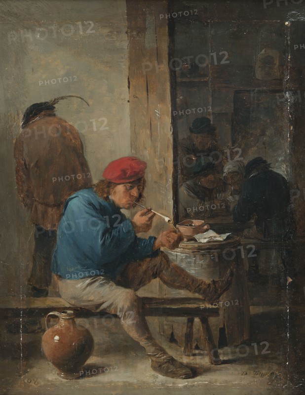 Tavern Scene with Smokers, 1640s. Creator: David Teniers II.