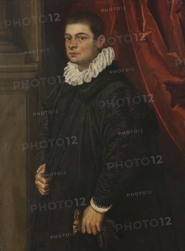 Portrait of a Young Man, possibly G. Pesaro, c17th century. Creator: Domenico Tintoretto.