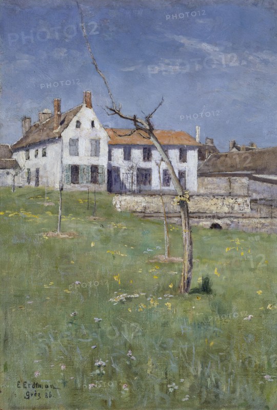 The Laurent Boarding House, Grez-sur-Loing, 1886. Creator: Elias Erdtman.