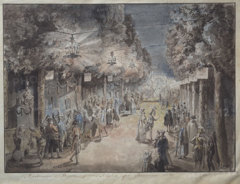 Tournament at Drottningholm's park in 1785. Creator: Elias Martin.