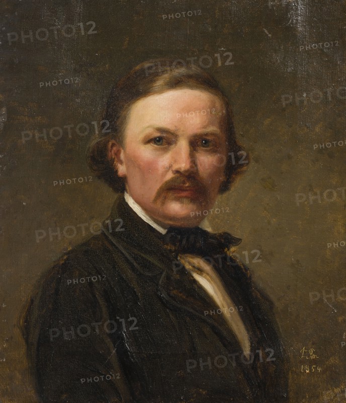 Self-Portrait, 1854. Creator: Ferdinand Fagerlin.