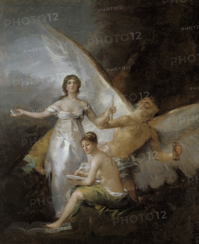 Truth, Time and History, late 18th-early 19th century. Creator: Francisco Goya.