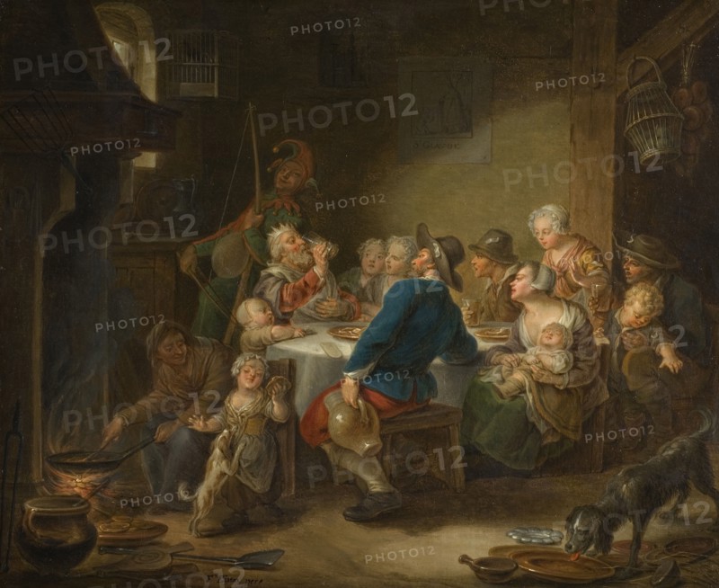The King Drinking, mid-18th century. Creator: Franois Eisen.