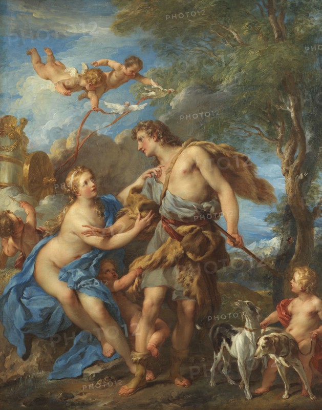 Venus and Adonis, 1729. Creator: Francois Lemoyne.