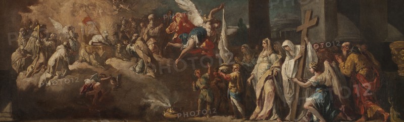 The Adoration of the Lamb. Study, early-mid 18th century. Creator: Gaspare Diziani.
