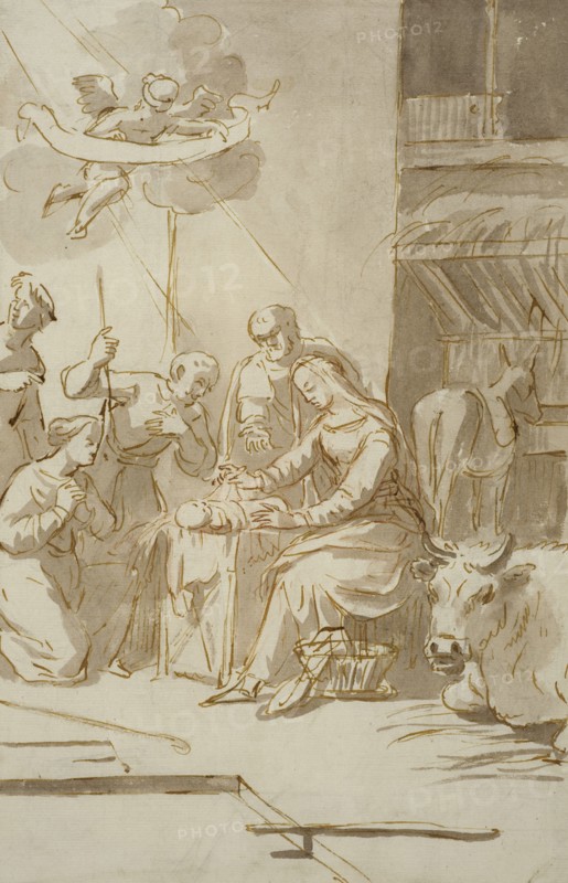 The Adoration of the Shepherds. Creator: Gerard van Houten.