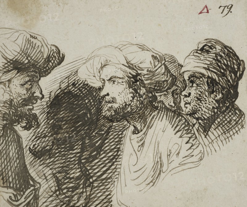 Study of heads with turbans. Creator: Jacob Symonsz. Pynas.