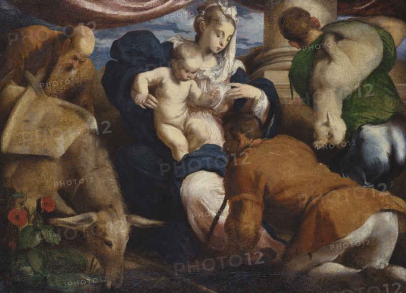 The Adoration of the Shepherds. Creator: Jacopo Bassano il vecchio.