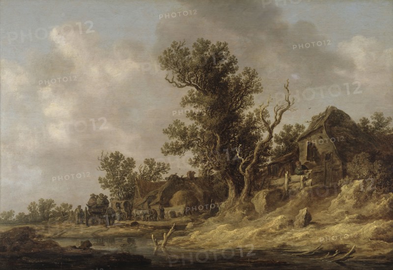 Resting at a Tavern. Creator: Jan van Goyen.