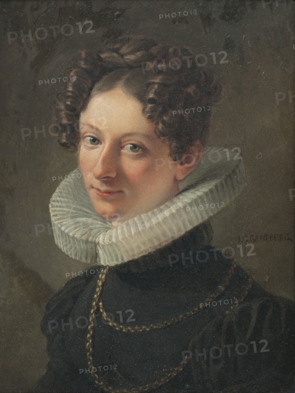 Portrait of the artist's wife Sofia Dorotea Sandberg née Kökeritz, c1820. Creator: Johan Gustaf Sandberg.