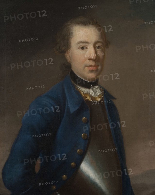 Unknown man (called Lieutenant Colonel Salomon Schützer), 1750. Creator: Johan Henrik Scheffel.