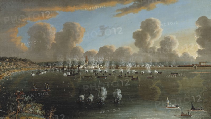 The Battle of Fredrikshamn on 15 May 1790, 1792. Creator: Johan Tietrich Schoultz.