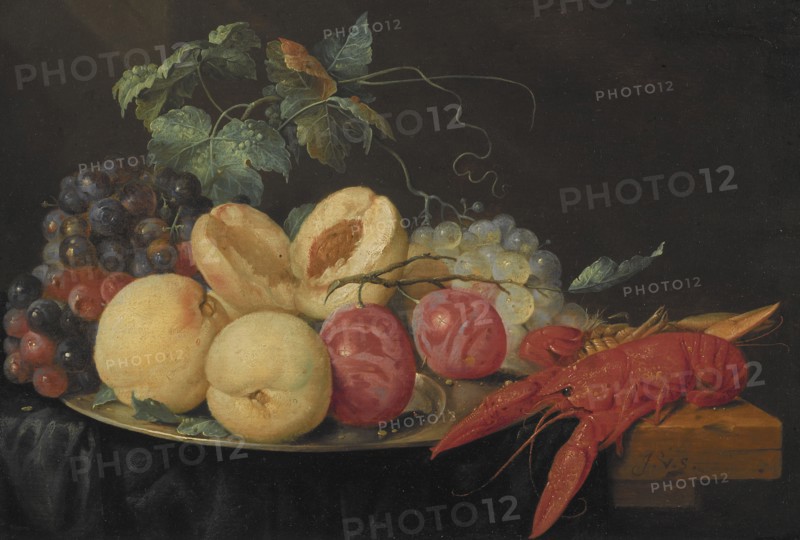 Still Life with Fruit and Boiled Crayfish. Creator: Joris van Son.