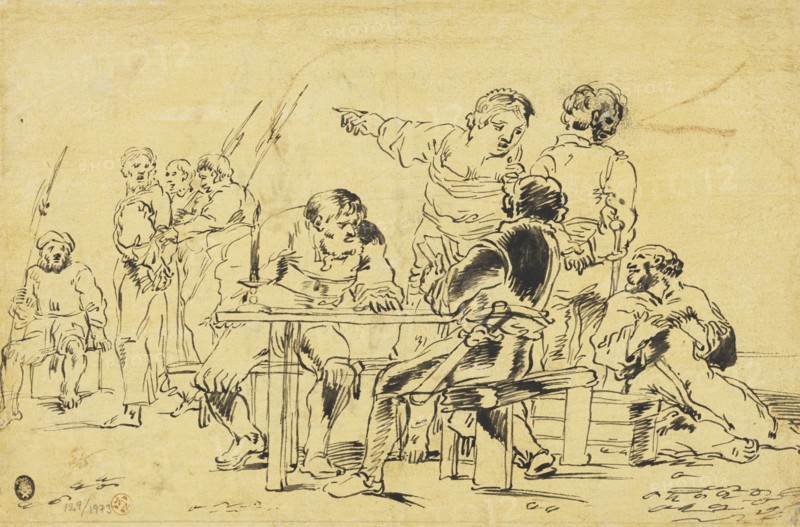 Peter denies Christ. Creator: Leonard Bramer.