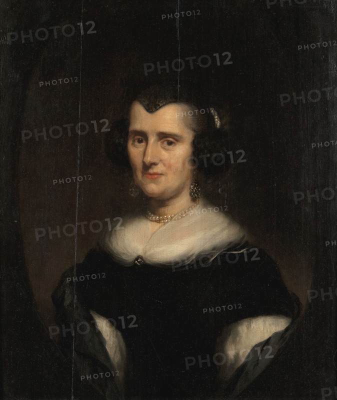 Bust-Length Portrait of a Middle-Aged Woman, 1670s. Creator: Nicolaes Maes.