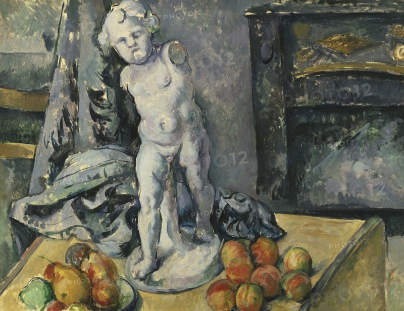 Still Life with Statuette, 1890s. Creator: Paul Cezanne.