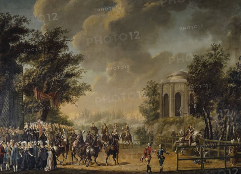 Tournament at the Fête de Diane. Creator: Per Hillestrom.