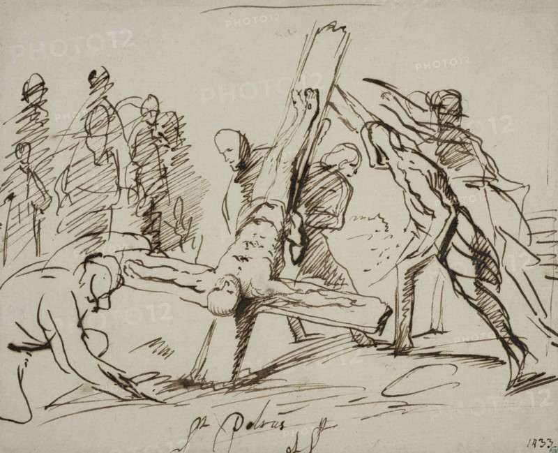 Crucifixion of St. Peter. Creator: Philip Koninck.