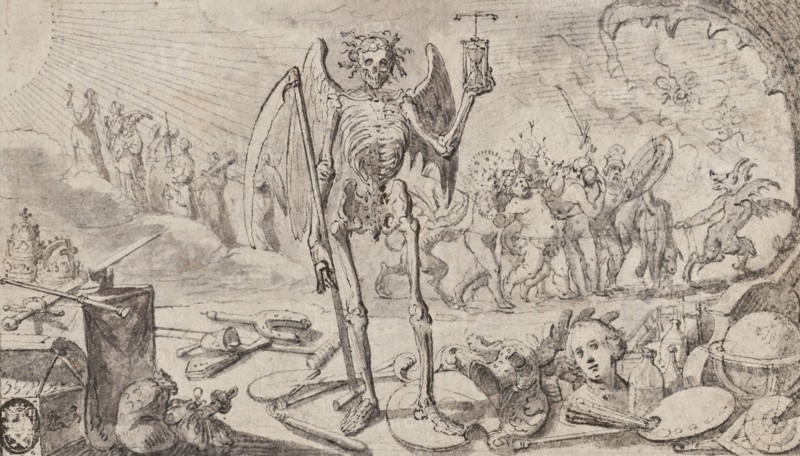 Vanitas with Death and the Last Judgment. Creator: Philip Tideman.