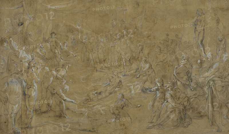 he Martyrdom of St Lawrence. Creator: Pieter Cornelisz. van Rijck.