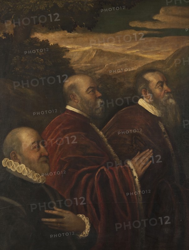 Three Venetian Counsellors, 16th century. Creator: Circle of Jacopo Tintoretto.