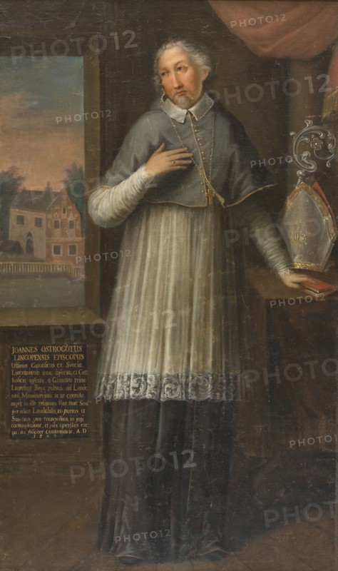 Unknown prelate from the 17th century, called Bishop Hans Brask. Creator: Anon.