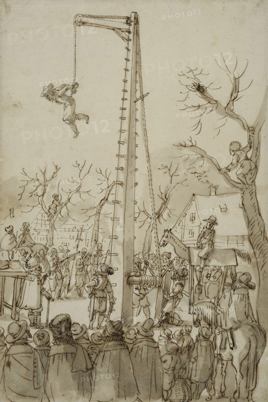 Torture scene, c17th century. Creator: Anon.