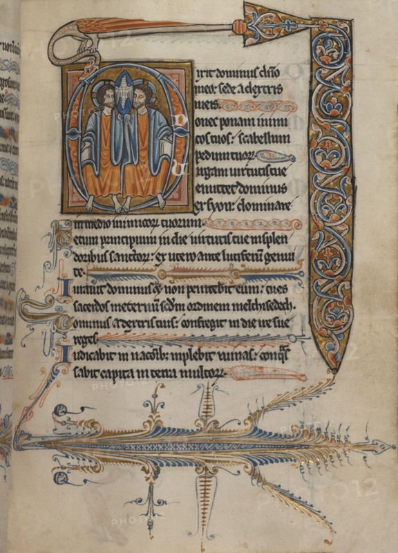 Psalter,  c.1240. Creator: Workshop of William de Braile.