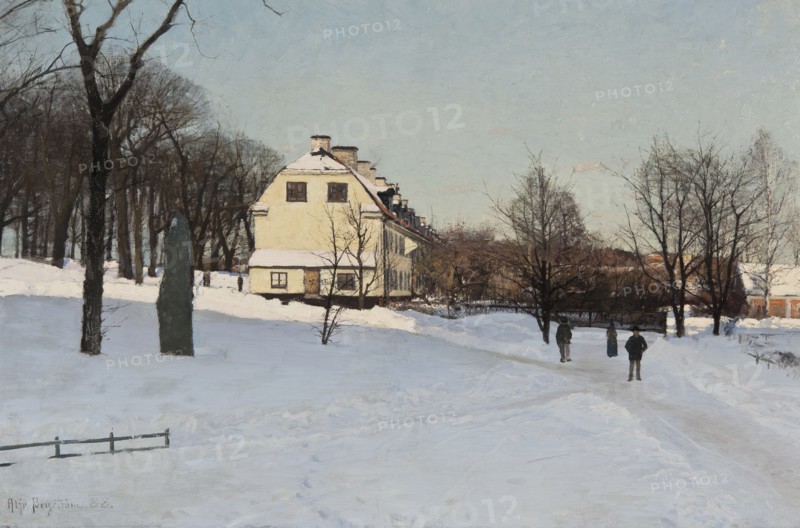 Winter - Skeppsholmen, Stockholm , 1888. Creator: Alfred Bergström.