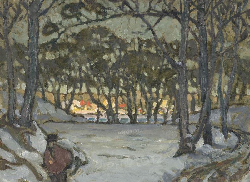 Winter Study from Djurgården, Stockholm, 1921. Creator: Anna Katarina Boberg.