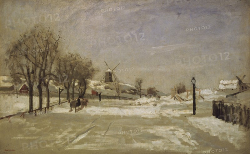 Winter - View of Eriksberg, Stockholm , c1880. Creator: Carl Skanberg.