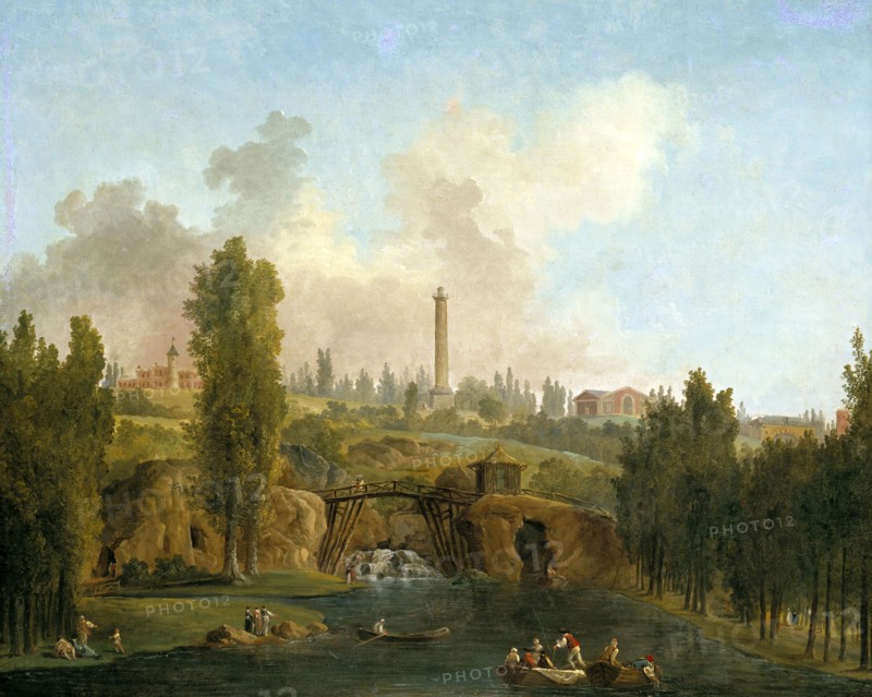 View of the Park of Méréville, 1790. Creator: Hubert Robert.