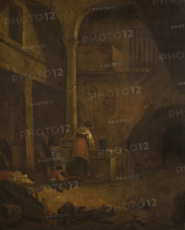 Woman at a Well in an Italian Farmhouse, c1660s. Creator: Unknown.