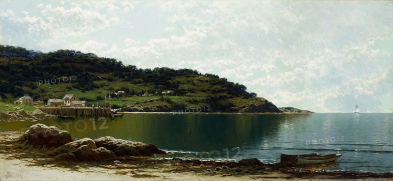 Along the Maine Coast (image 1 of 2), c1885. Creator: Alfred Thompson Bricher.