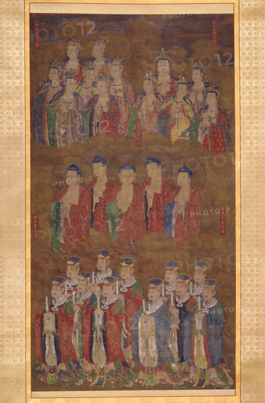 Celestial Buddhas and Deities of the Northern, Western, and Central Dipper Constell..., c1450-c1550. Creator: Anon.
