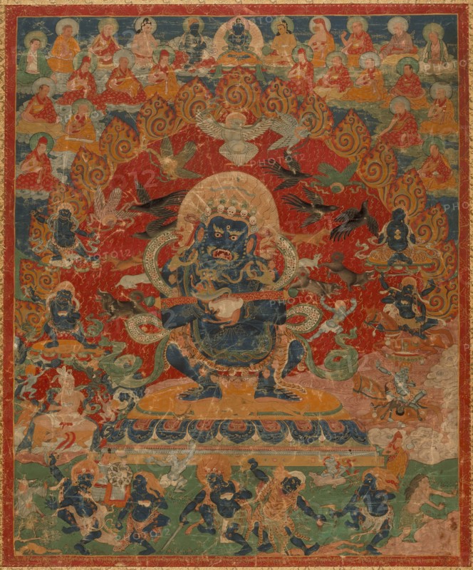 Mahakala and Companions, c1700. Creator: Anon.