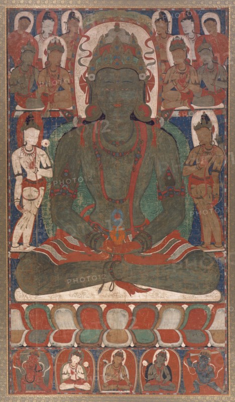 Karma Amitayus, From a Mandala of the Ninefold Amitayus, between c1170 and c1189. Creator: Anon.