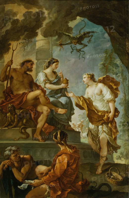 Psyche Obtaining the Elixir of Beauty from Proserpine, c1735. Creator: Charles-Joseph Natoire.