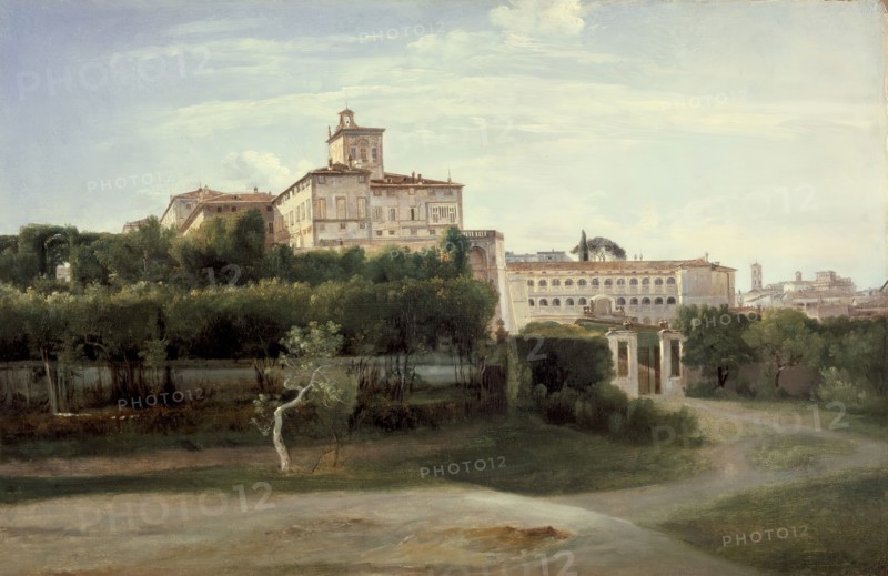 View of the Quirinal Palace, Rome, c1806. Creator: Francois-Marius Granet.