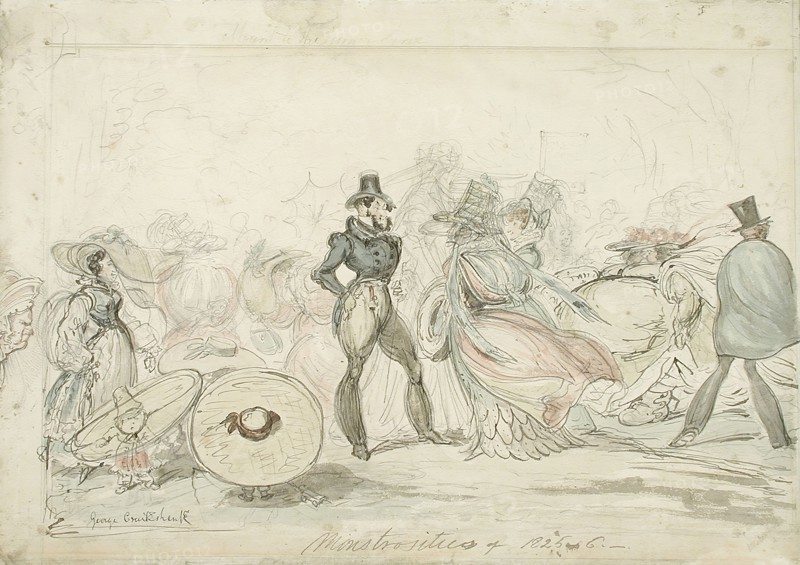 Monstrosities of 1825-26, between c1825 and c1826. Creator: George Cruikshank.