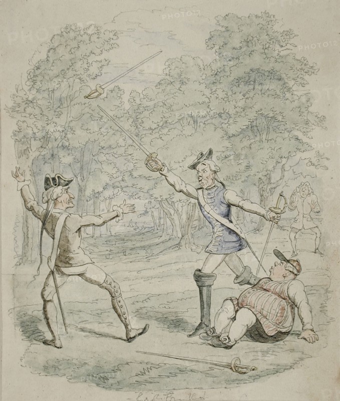 Saint James, or Court of Queen Anne, 1844. Creator: George Cruikshank.
